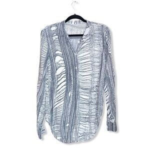 RAQUEL ALLEGRA printed popover‎ top size XS casual dressy